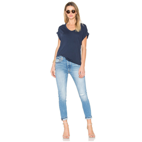 Revolve Levi's 501 Skinny Jeans Distressed Post Modern Blues 29/28 Button Fly - Picture 1 of 15